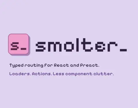 The smolter logo with its loaders and actions tagline